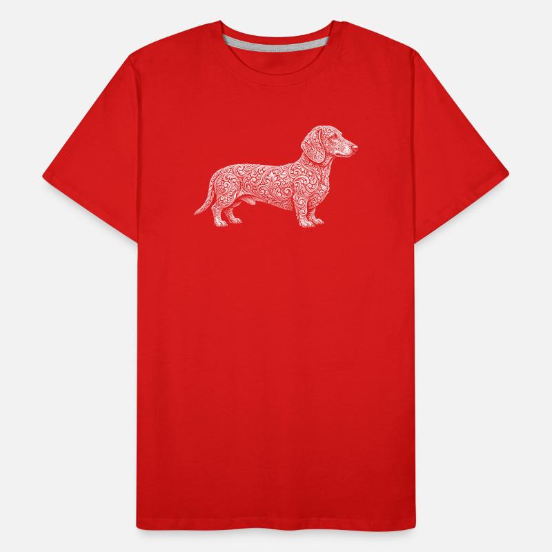 Dackel Männer Premium Bio T-Shirt