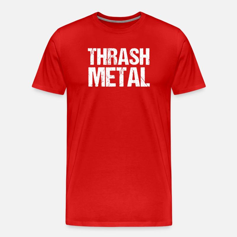Thrash Metal Grunge-Typografie - Männer Premium Bio T-Shirt - Rot