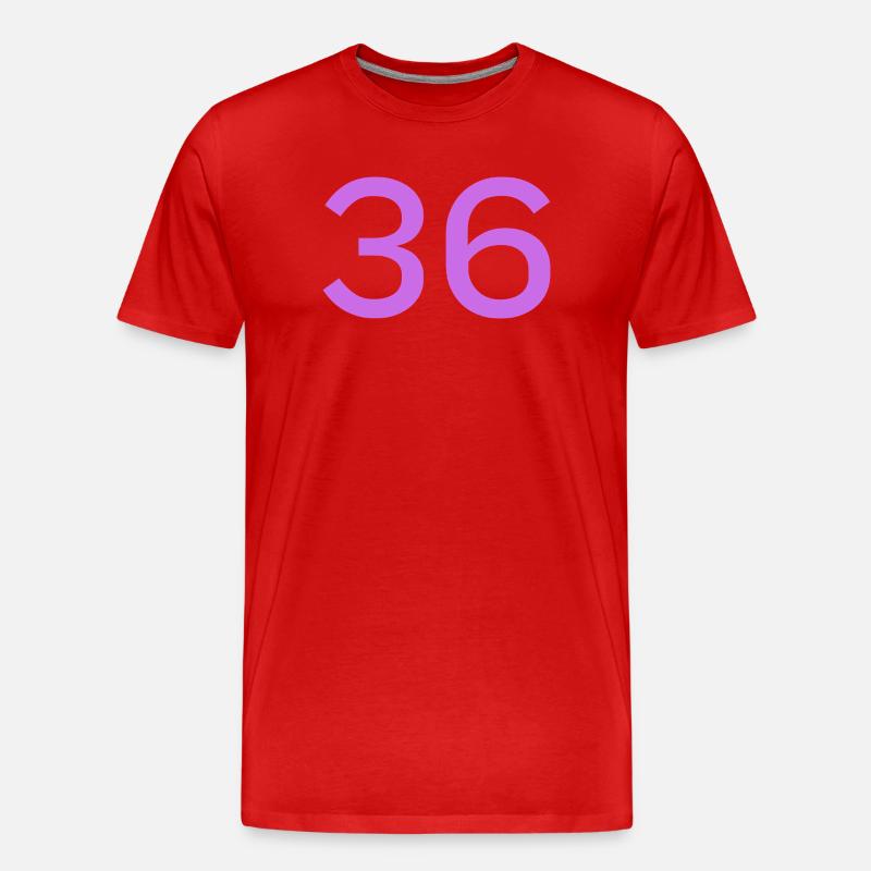 36 - T-shirt bio Premium Homme - rouge