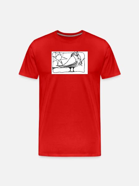 Alte Botschaft - Männer Premium Bio T-Shirt - Rot