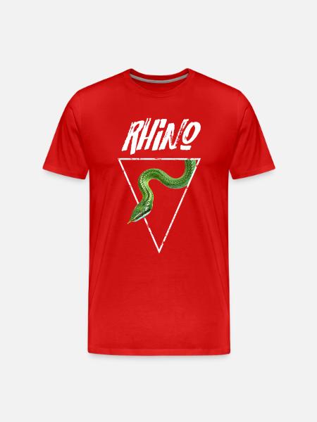 Rhino Rat Snake Reptile Keeper - Men's Premium Organic T-Shirt - red