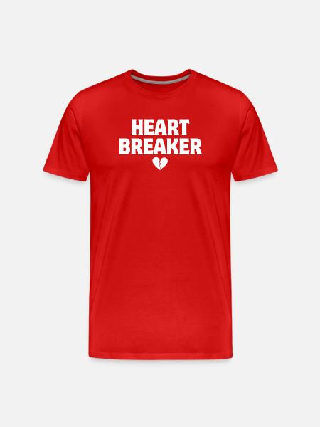 Smukt barn, Casanova, hjerteknuser - Herre Premium T-shirt økologisk - rød