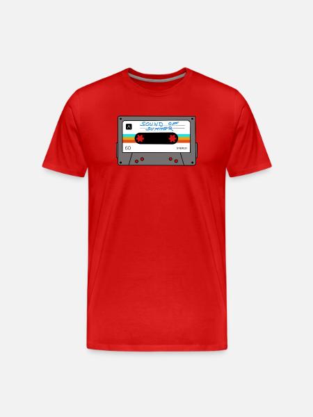 Tape - Sound of Summer - Men's Premium Organic T-Shirt - red