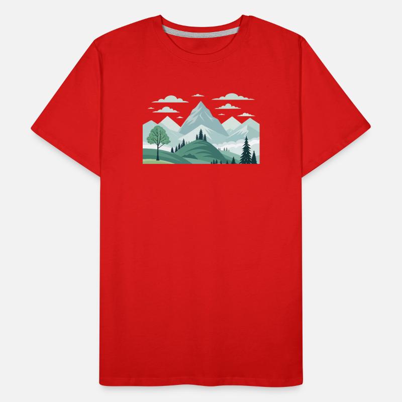 Mountains Men's Premium Organic T-Shirt