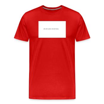 Both sides win  - Men's Premium Organic T-Shirt - red - Front - Damien (186cm)
