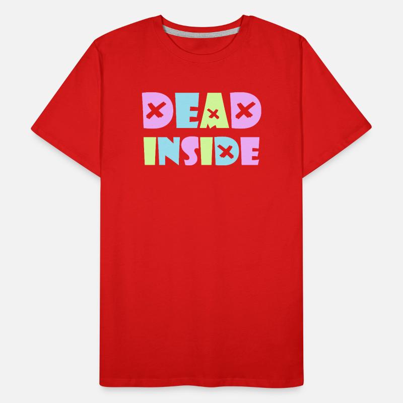Dead Inside Kawaii Emo Punk Rock Anime Gothic Goth Männer Premium Bio T-Shirt