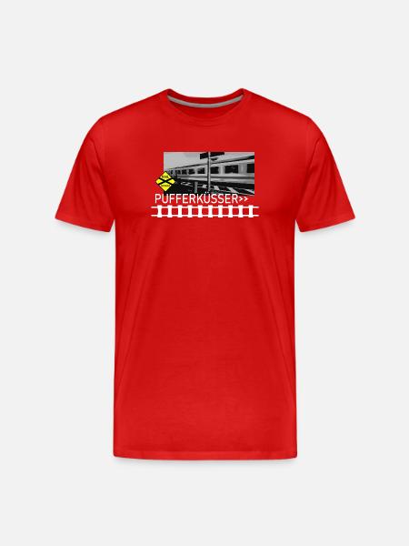 PUFFERKÜSSER - Men's Premium Organic T-Shirt - red