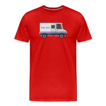 Wanne - Männer Premium Bio T-Shirt - Rot - Vorne - Damien (186cm)
