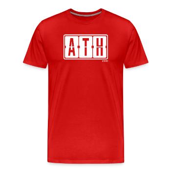 Athen ATH, City Hoodie Athens Souvenir - Männer Premium Bio T-Shirt - Rot - Vorne - Damien (186cm)