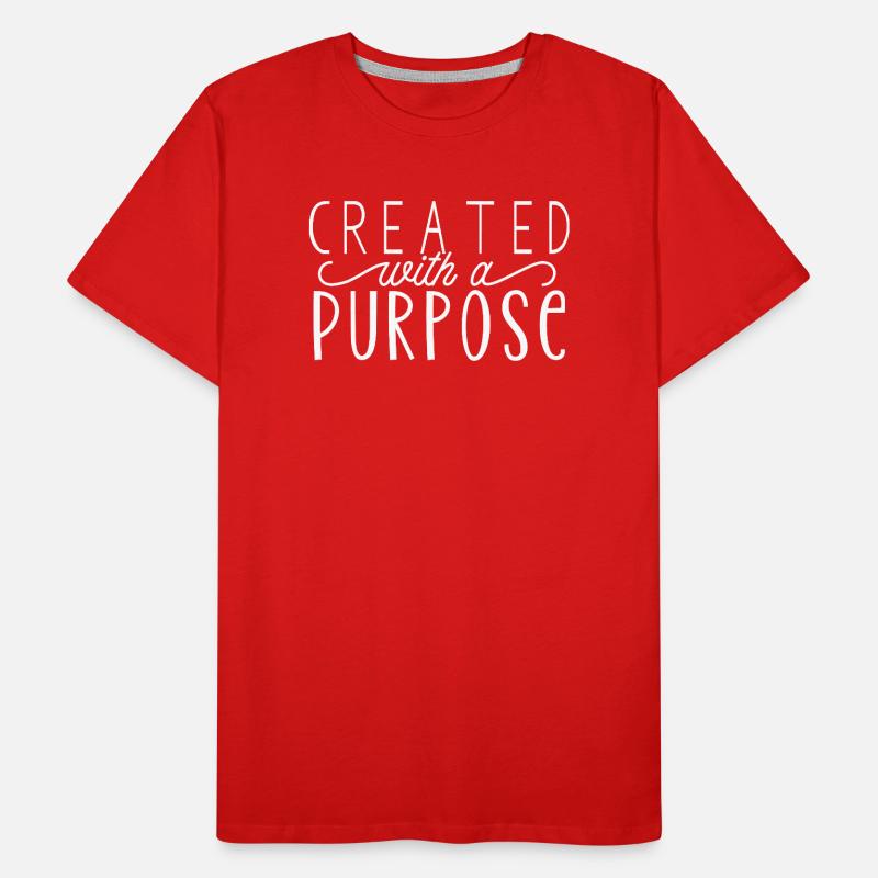 Created With A Purpose Männer Premium Bio T-Shirt