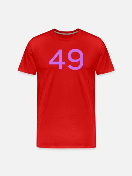 49 - Men's Premium Organic T-Shirt - red