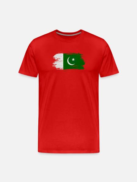 Pakistan flag - Men's Premium Organic T-Shirt - red
