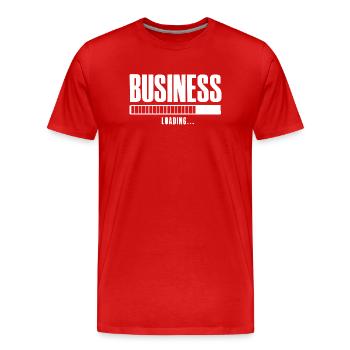 Business Loading Entreprise en ligne Affilié - T-shirt bio Premium Homme - rouge - Devant - Damien (186cm)