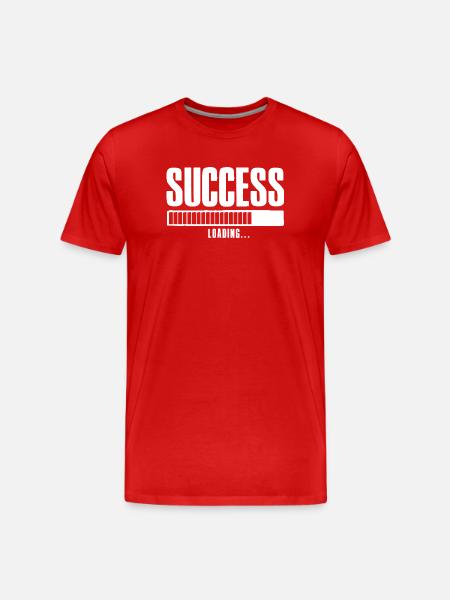 Success Loading Online Business Affiliate - Men's Premium Organic T-Shirt - red