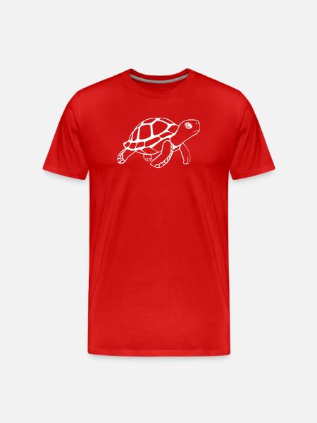 Turtle Turtles - Men's Premium Organic T-Shirt - red