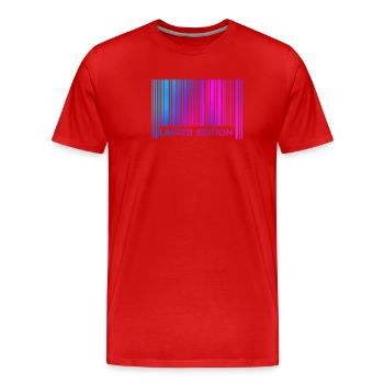 LIMITED EDITION  - Männer Premium Bio T-Shirt - Rot - Vorne - Damien (186cm)