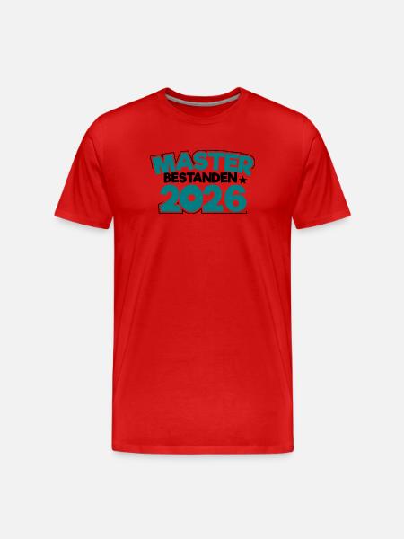 Master 2026 Graduation Graduation - Men's Premium Organic T-Shirt - red