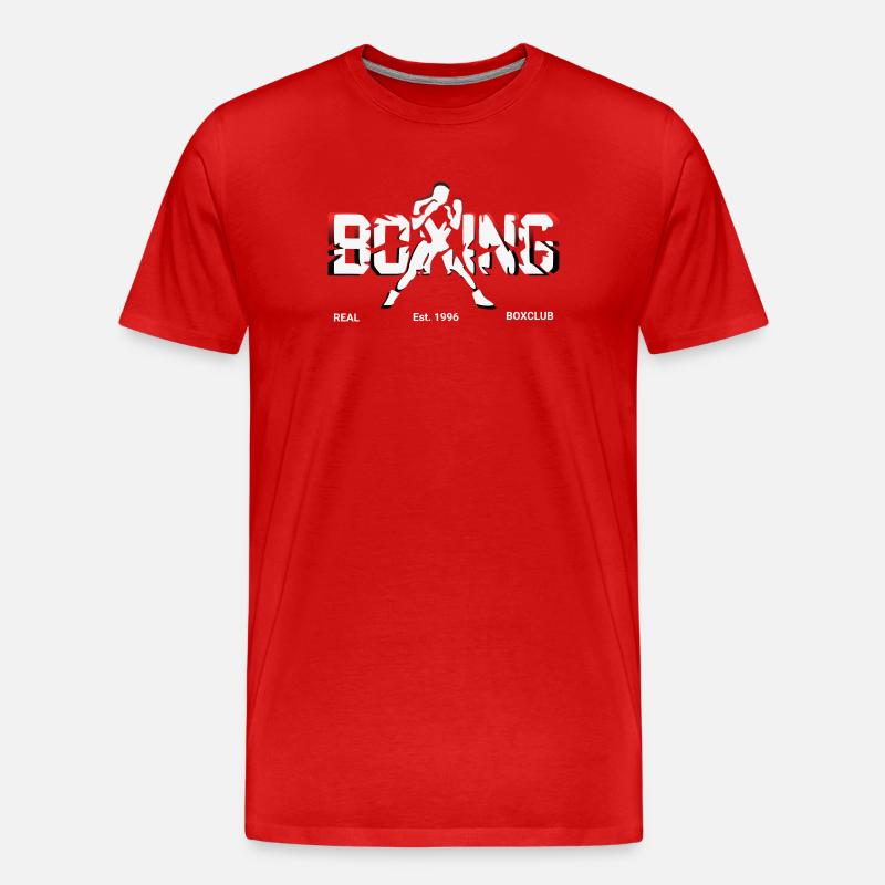 Logo boxe boxe - T-shirt bio Premium Homme - rouge