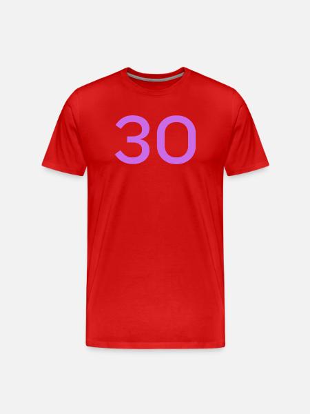 30 - Men's Premium Organic T-Shirt - red
