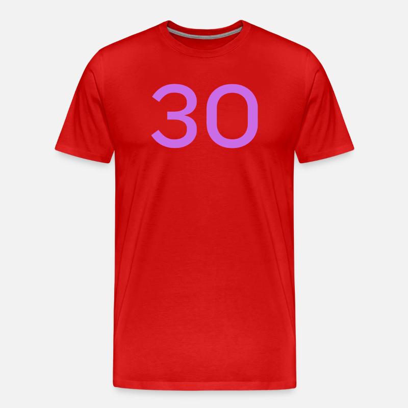30 - Männer Premium Bio T-Shirt - Rot