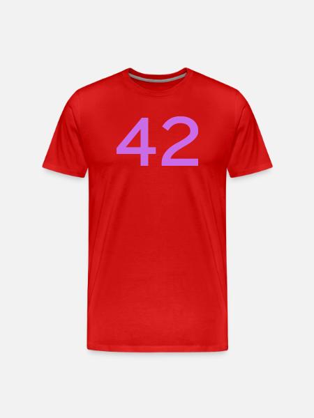 42 - Men's Premium Organic T-Shirt - red