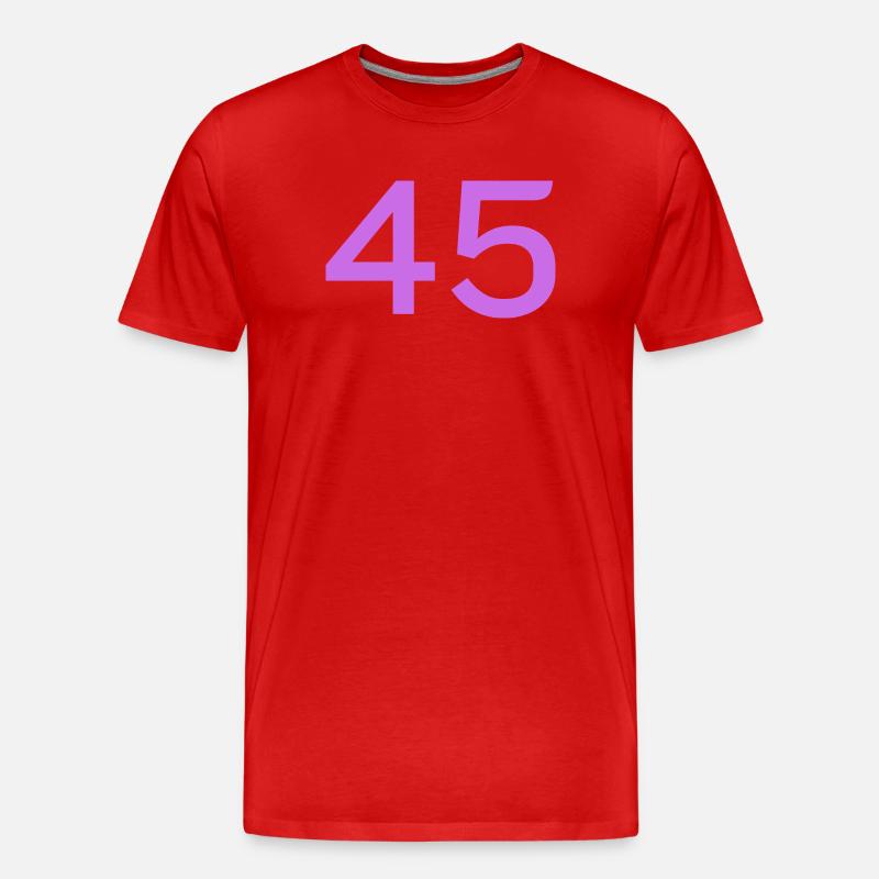 45 - Männer Premium Bio T-Shirt - Rot