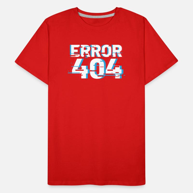 Error 404 Glitch Men's Premium Organic T-Shirt