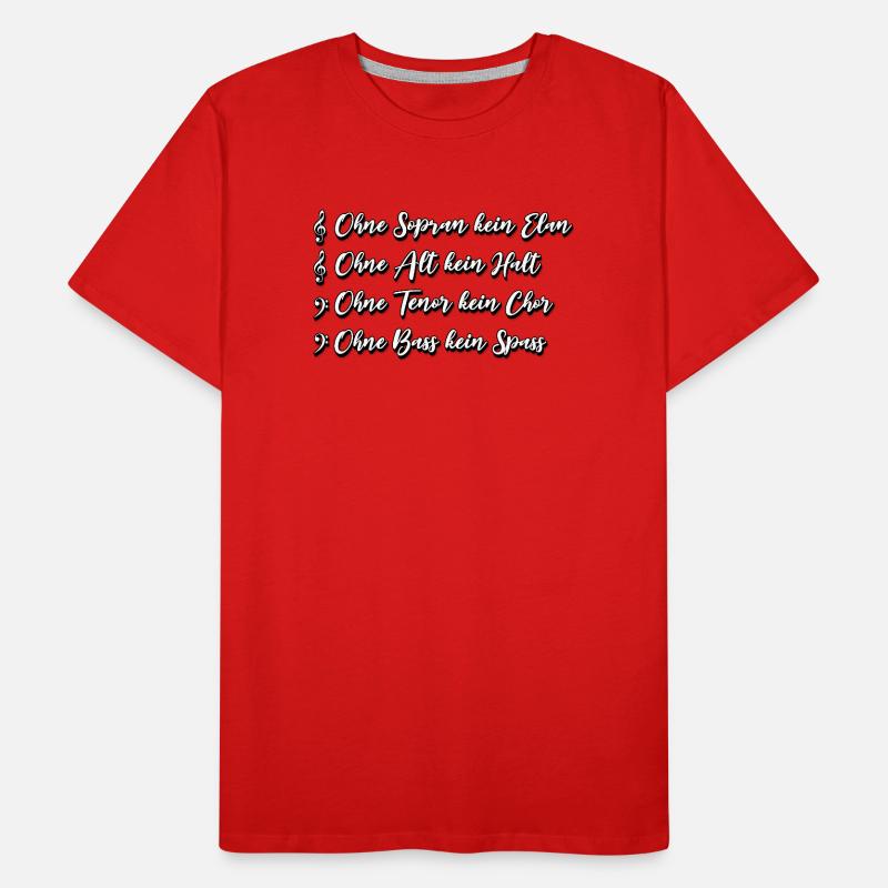 SATB Chor Spruch Männer Premium Bio T-Shirt