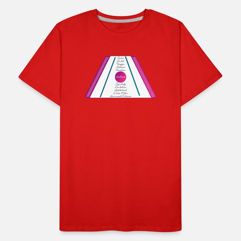 dulcimer violet rose vert pétrole2 T-shirt bio Premium Homme