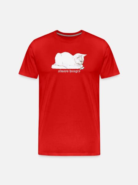 ALWAYS HUNGRY - Men's Premium Organic T-Shirt - red