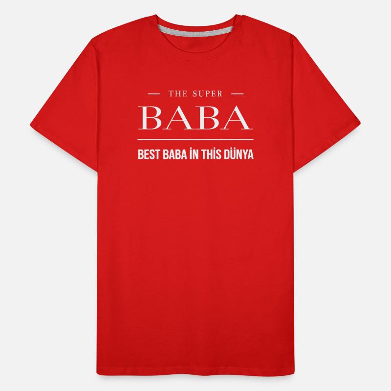 Meilleur Baba dans ce Dunya (Turc) - Style turc T-shirt bio Premium Homme
