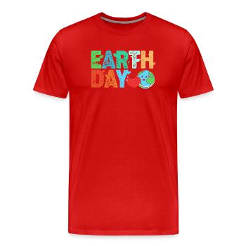 Archéologie Géologie - T-shirt bio Premium Homme - rouge - Devant - Damien (186cm)