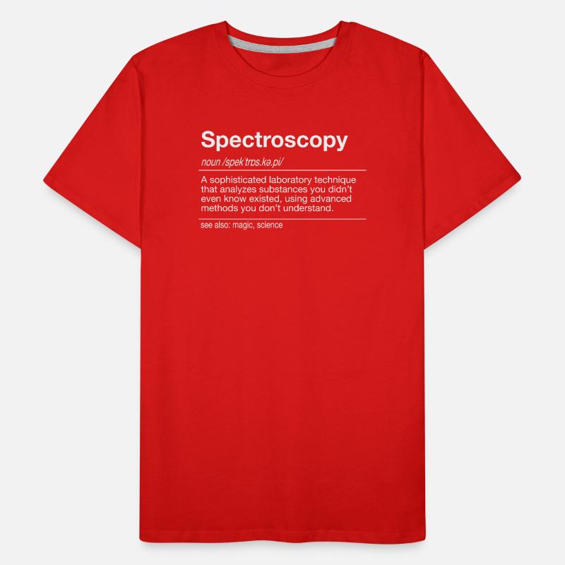 Spectre d’analyse Raman FTIR UV/VIS T-shirt bio Premium Homme