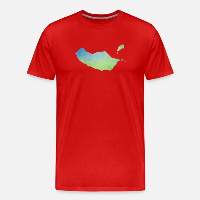 Madeira - Männer Premium Bio T-Shirt - Rot