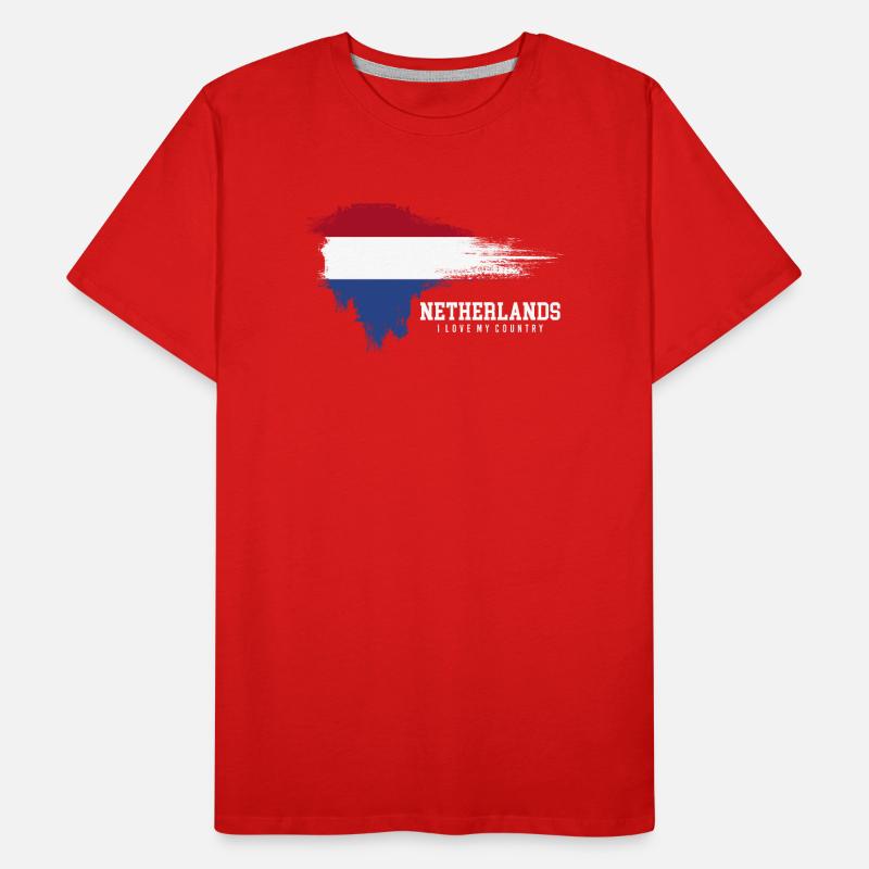 Drapeau de la Pride des Pays-Bas T-shirt bio Premium Homme
