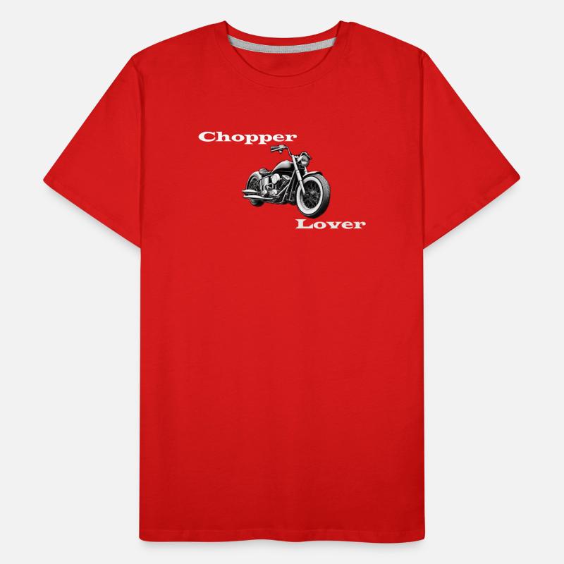 Chopper Lover blanc T-shirt bio Premium Homme
