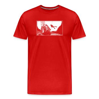 The wreck - Men's Premium Organic T-Shirt - red - Front - Damien (186cm)