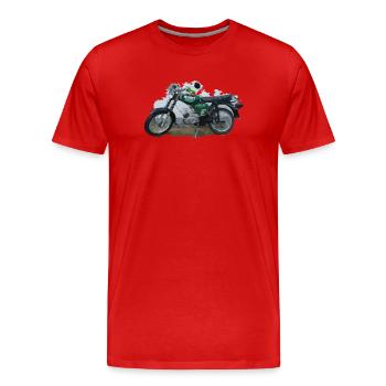 Moped - Männer Premium Bio T-Shirt - Rot - Vorne - Damien (186cm)