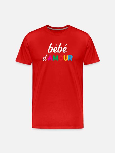 bébé d'Amour - T-shirt bio Premium Homme - rouge