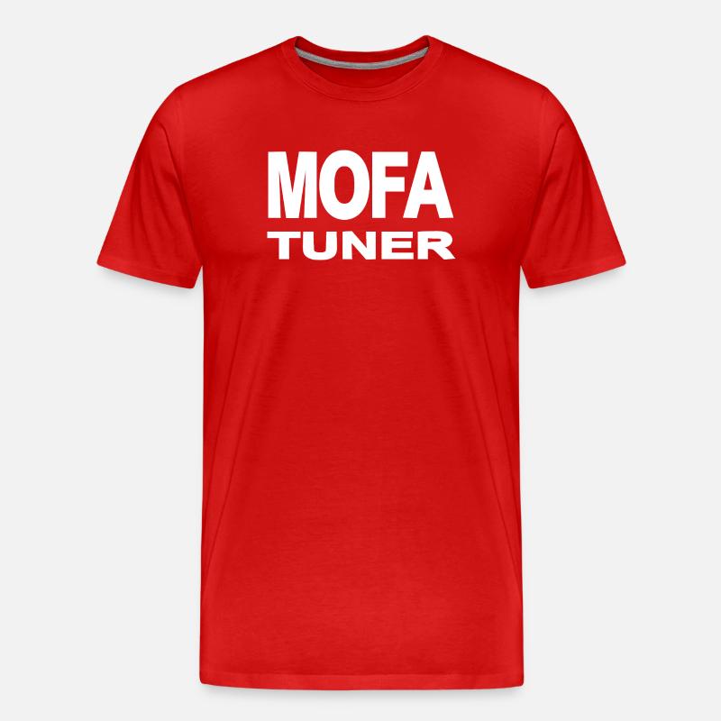 Mofa - Männer Premium Bio T-Shirt - Rot