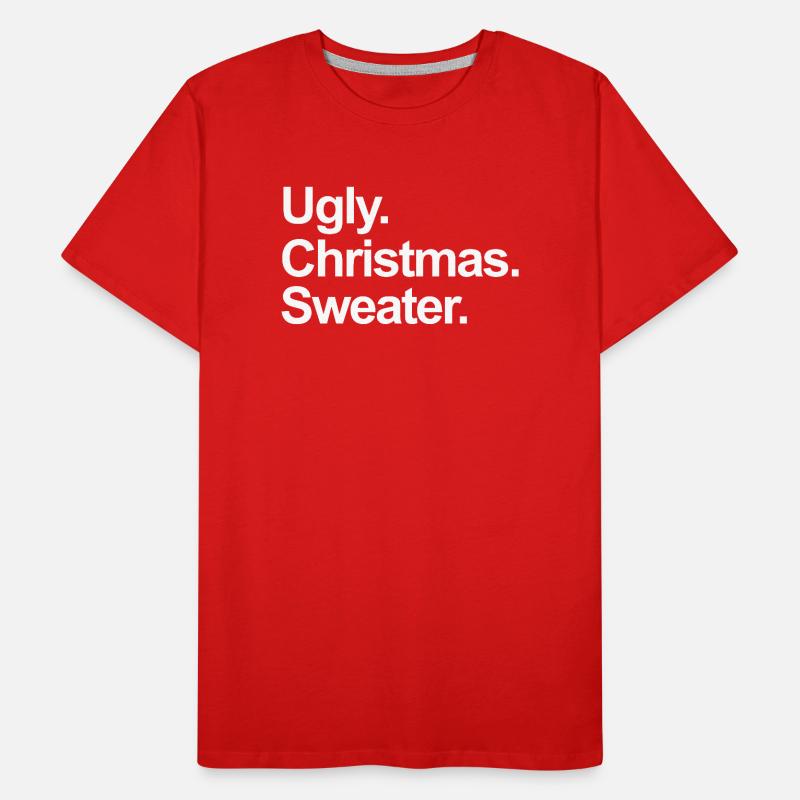 hässlicher Weihnachtspullover Männer Premium Bio T-Shirt