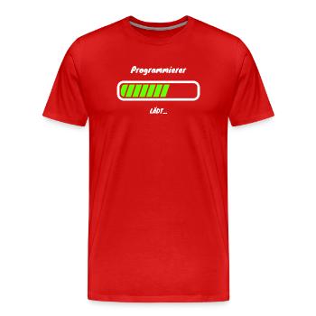 Programmierer Loading Softwareentwicklung - Männer Premium Bio T-Shirt - Rot - Vorne - Damien (186cm)