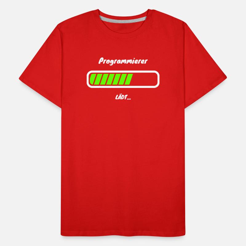 Programmer Loading Software Development Men's Premium Organic T-Shirt