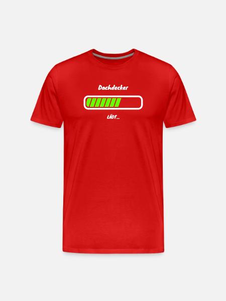 Roofer loading beam Roofer trainee - Men's Premium Organic T-Shirt - red