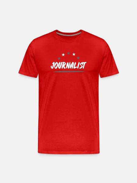 Journalist Profession - Men's Premium Organic T-Shirt - red