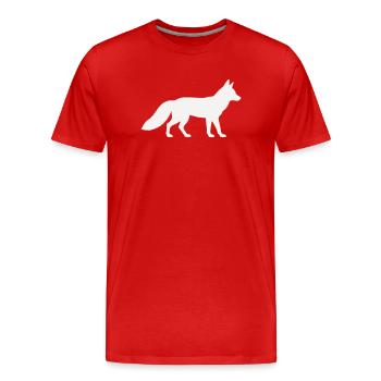 Renard - T-shirt bio Premium Homme - rouge - Devant - Damien (186cm)