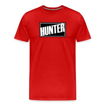 hunter hunter hunting hunting red pack hunting dog forest - Men's Premium Organic T-Shirt - red - Front - Damien (186cm)