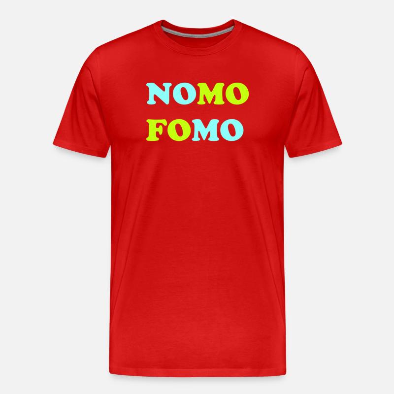 FOMO Peur de manquer quelque chose - T-shirt bio Premium Homme - rouge