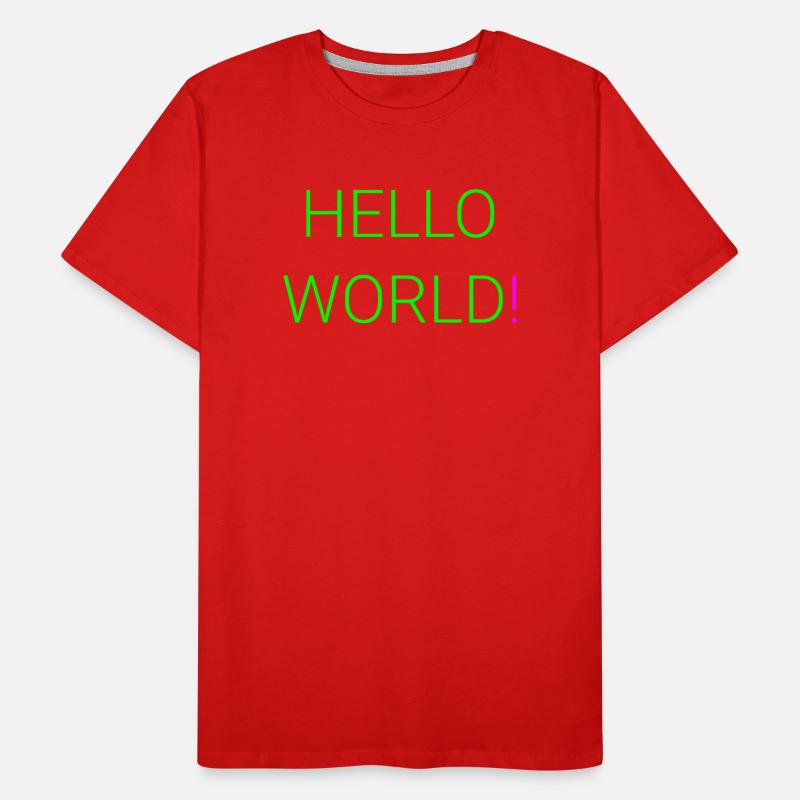 Hello World Men's Premium Organic T-Shirt