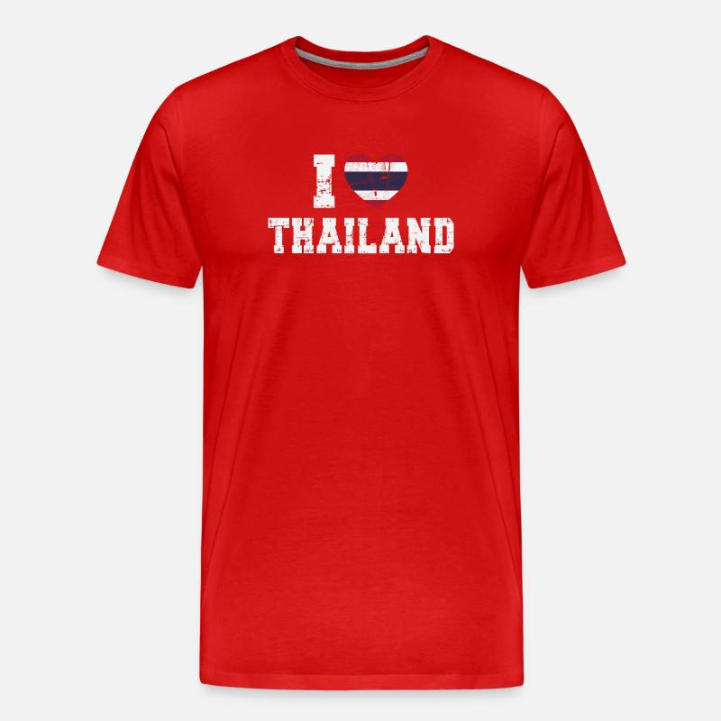 Thailand - Männer Premium Bio T-Shirt - Rot